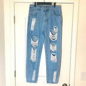 Shein Ripped High Waist Jeans - Size 10